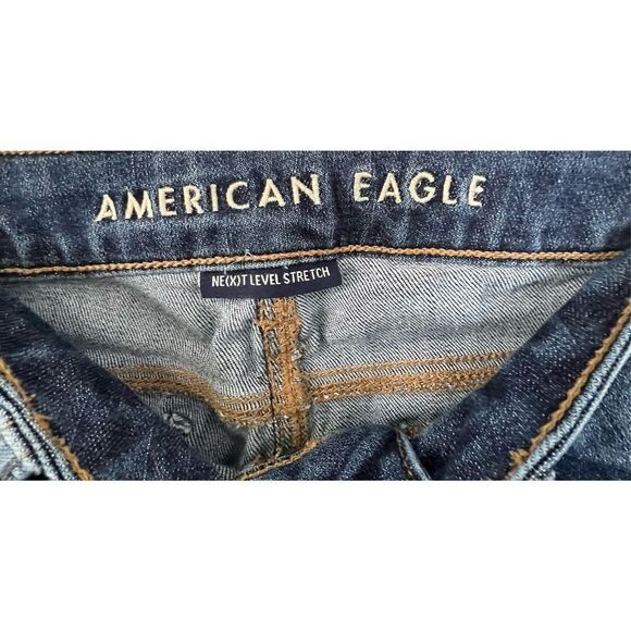 American Eagle Skinny Kick Dark Wash Jeans - Picture 2 of 5